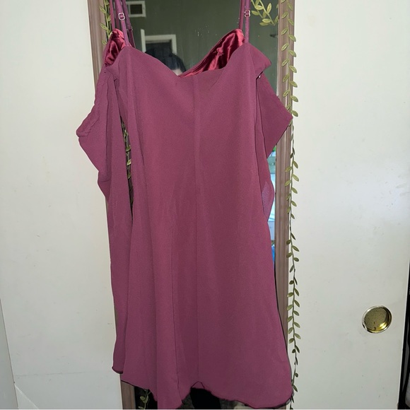 Oh Polly Burgundy Mini Dress - Picture 3 of 6